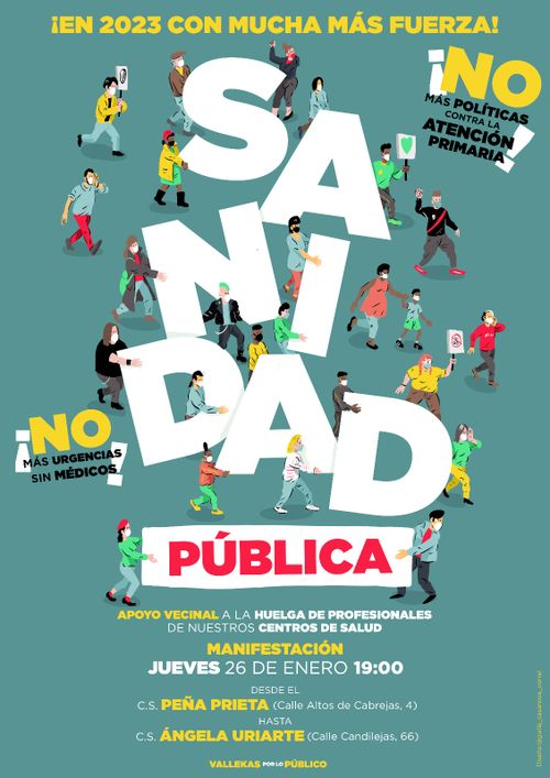 Manifestación Sanidad Pública Vallekas
