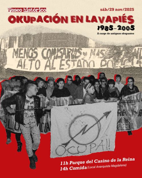Paseo histórico sobre la okupación en Lavapiés (1985-2005)