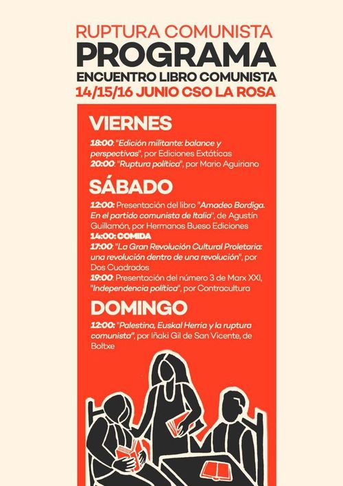 PROGRAMACIÓN | ENCUENTRO DEL LIBRO COMUNISTA