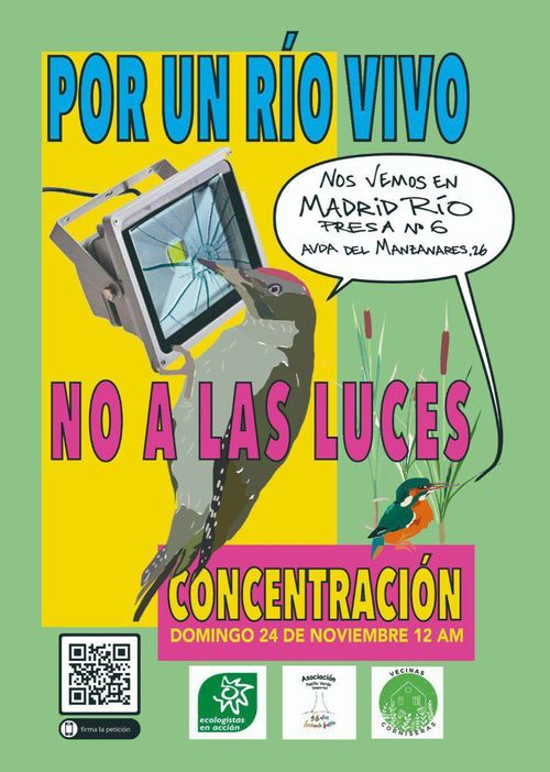 📣 CONCENTRACIÓN #NOALASLUCES EN EL #MANZANARES