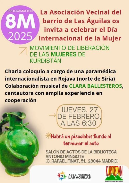 Charla y música - Movimiento de liberación de las muejeres de Kurdistán