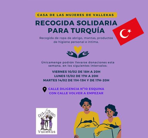 Recogida solidaria para Turquía