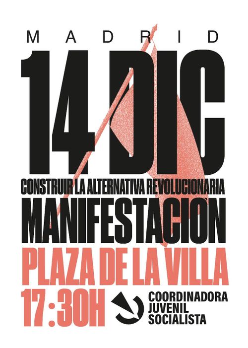 Manifestación 14D: “Construir la alternativa revolucionaria”