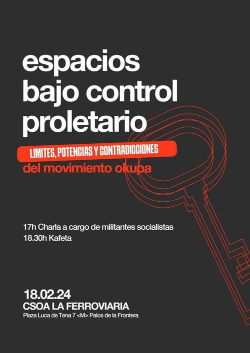 ESPACIOS BAJO CONTROL PROLETARIO: LÍMITES, POTENCIAS Y CONTRADICCIONES DEL MOVIMIENTO OKUPA