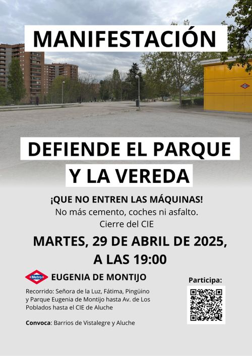 Defiente el Parque y la Vereda