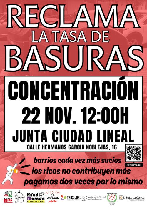 Concentración por la limpieza de Ciudad Lineal 