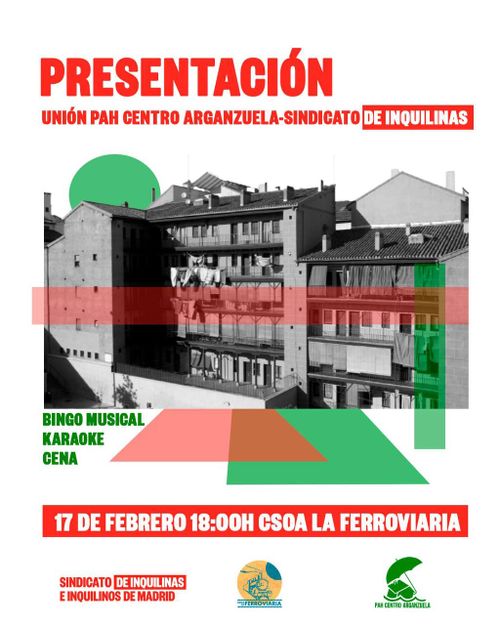 Presentación unión PAH Centro Arganzuela - Sindicato de inquilinas