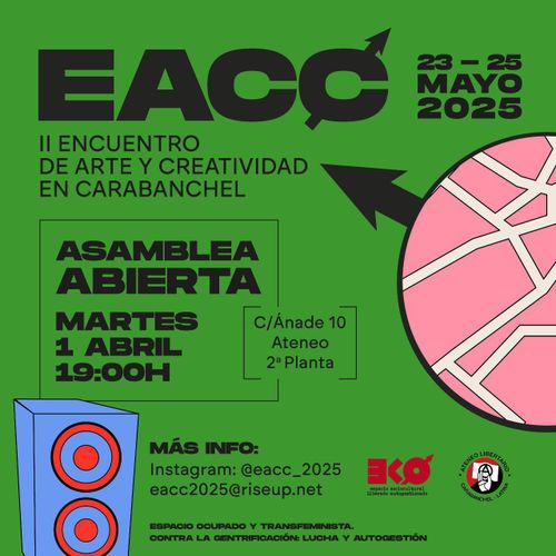 Asamblea de preparación hacia en Encuentro de Arte y Creatividad en Carabanchel