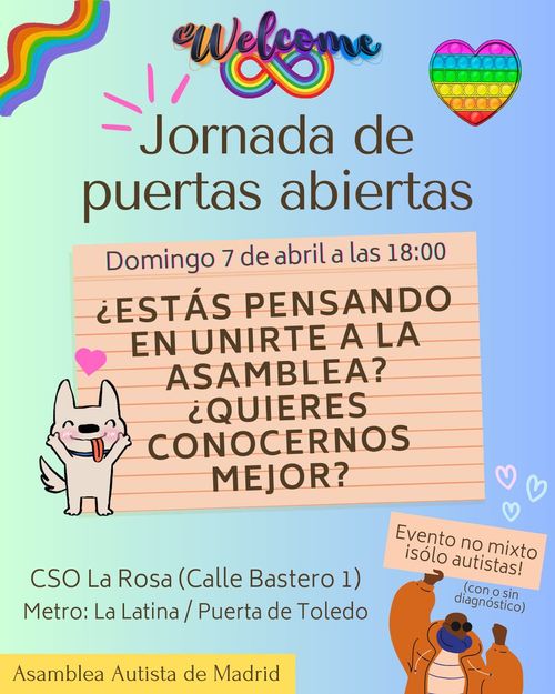 Jornada de puertas abiertas en la Asamblea Autista