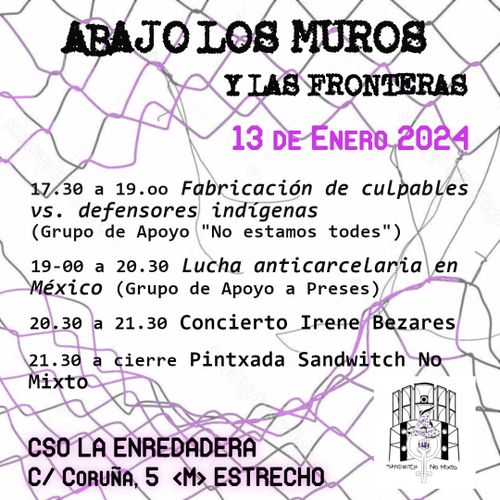 Jornadas en solidaridad con el movimiento anticarcelario mexicano