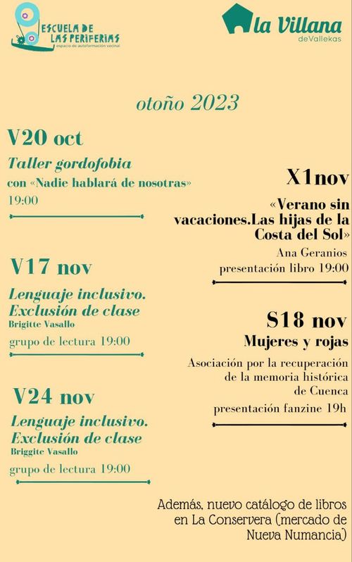 Taller Gordofobia con "Nadie hablará de nosotras"