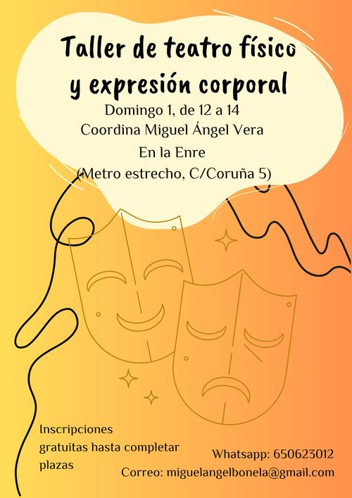Taller de teatro físico y expresión corporal