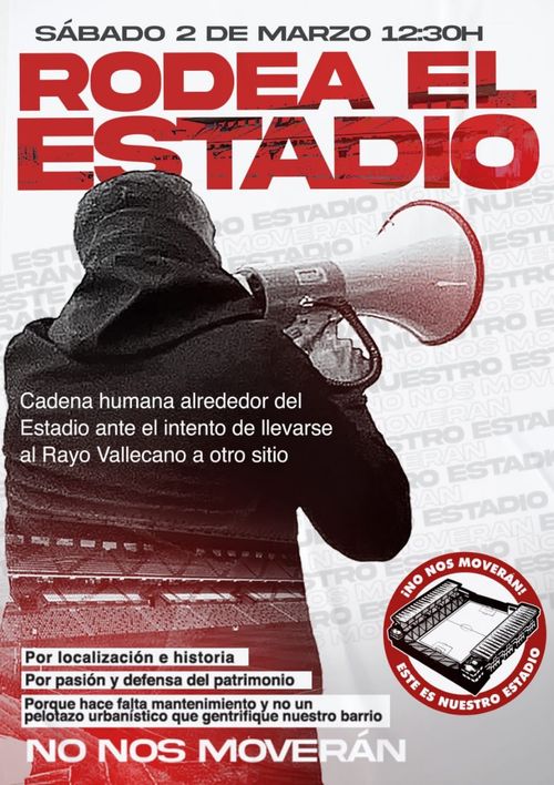 Rodea el estadio