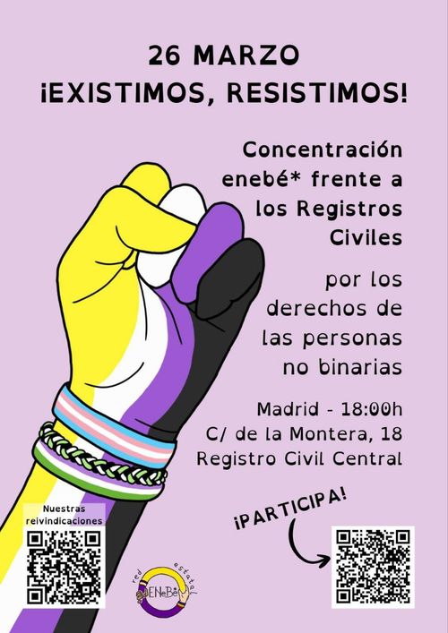 TALLER DE PANCARTAS. NOS PREPARAMOS JUNTES PARA EL 26M-CONCENTRACIÓN POR LOS DERECHOS PERSONAS NO BINARIAS