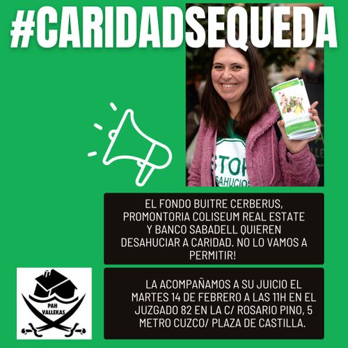 #CaridadSeQueda