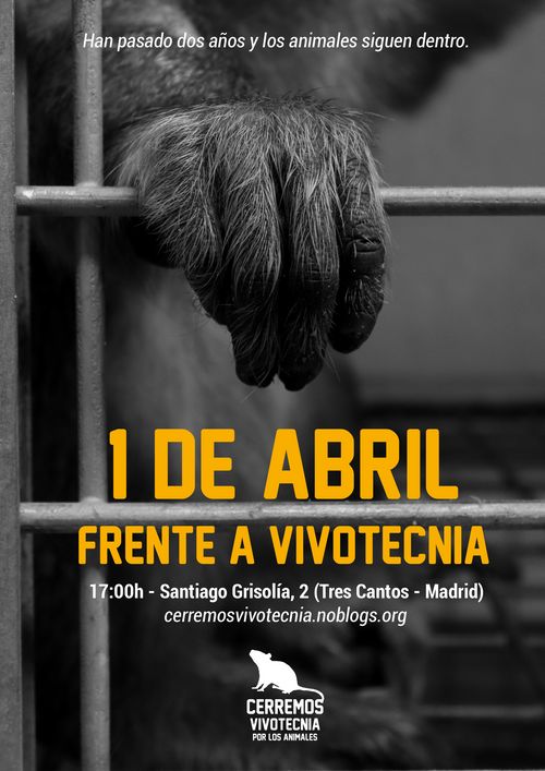 Concentración frente a Vivotecnia 1 de abril