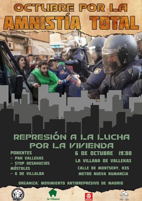 Charla de Represión a la Lucha por la Vivienda