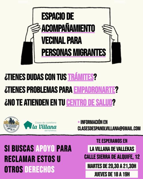 Espacio de acompañamiento para personas migrantes