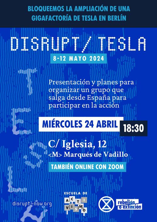 Disrupt Tesla - Presentación de la campaña