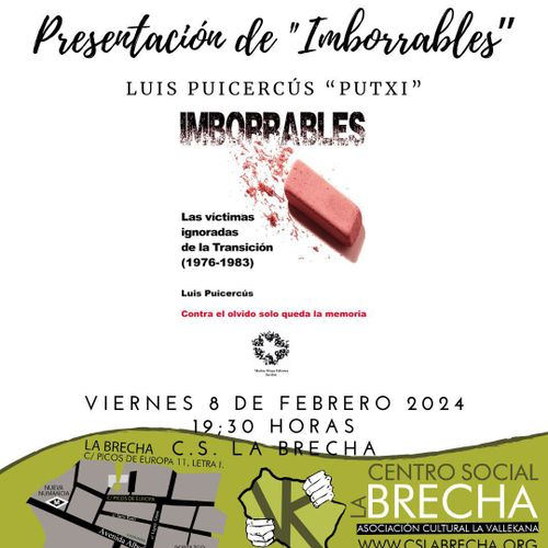 Presentación de "Imborrables: las víctimas ignoradas de la Transición 