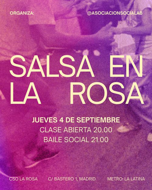 Clase de salsa y baile social