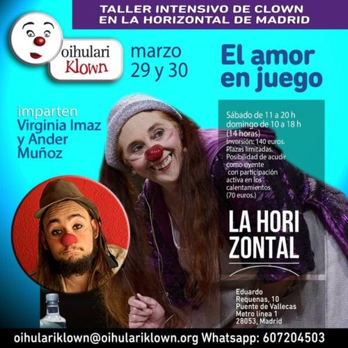 Taller Intensivo de Clown con Virginia Imaz y Ander Muñoz
