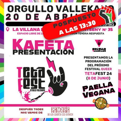 Kafeta de presentación del TetaFest