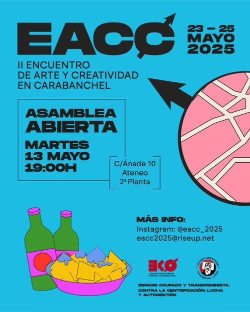 Última asamblea preparatoria del Encuentro de Arte y Creatividad de Carabanchel