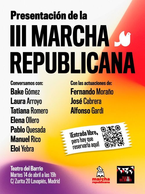 Presentación de la Tercera Marcha Republicana 