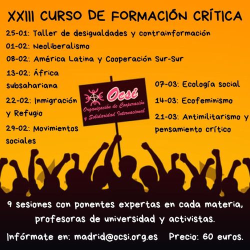 XXIII 23 Curso de Formación crítica Ocsi 