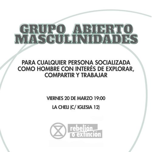 Grupo abierto de masculinidades